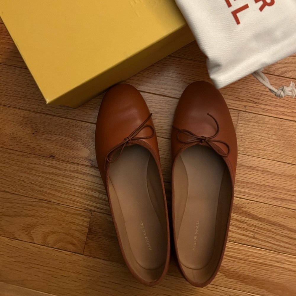 NEW Mansur Gavriel Women's Brown Ballet Flats 36 / 6